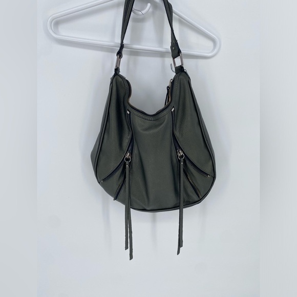 Joe's metallic gray zipper shoulder hand bag purse - Picture 1 of 10